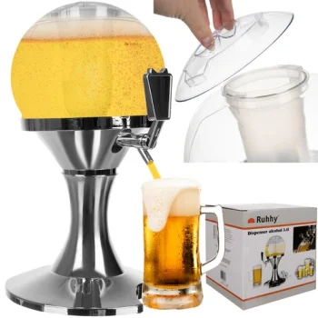 Ruhhy 00022799 Beverage Dispenser with Ice Container 3.5L