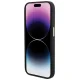 Guess Silicone Logo Strass 4G dėklas telefonui iPhone 15 Pro Max 6.7\", juodas