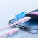 Orico CDX 60W USB-C į USB-C laidas (1 m), violetinis