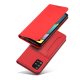 Atverčiamas dėklas Magnet Card Case, skirtas Samsung Galaxy A13 5G, raudonas