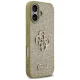 Guess iPhone 17 dėklas Fixed Glitter Big 4G, auksinis