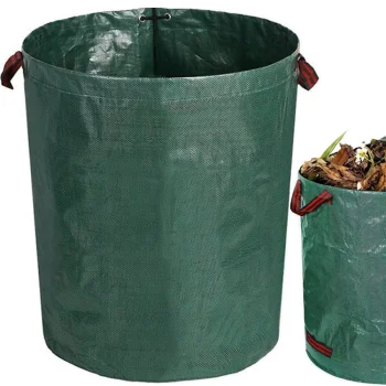 Sodo atliekų, lapų ir žolės maišas, 120 l, žalias