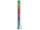 USB RGB LED Light Bar with Sound Reaction, Built-in Battery, White