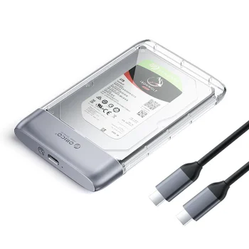 Orico TX25C3 2.5" HDD/SSD USB-C Disk Enclosure - Transparent