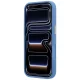 Guess 4G Stripe Round and Classic Logos MagSafe dėklas iPhone 17 Pro / 18 Pro, mėlynas