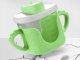Baby Sippy Cup with Silicone Handles and Straw, 300ml, Green