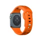 3mk silikoninis dirželis „Apple Watch“ 42 / 44 / 45 / 49 mm, oranžinis