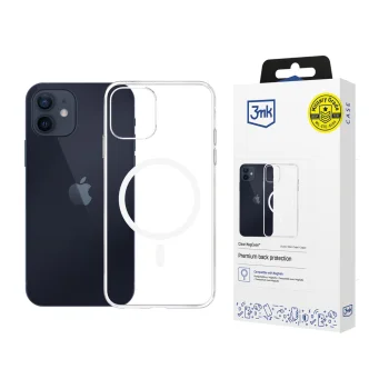 3Mk Protection Clear MagCase dėklas iPhone 12 / 12 Pro, skaidrus