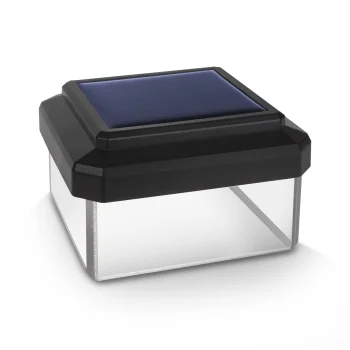 Saulės energija įkraunamas stulpo šviestuvas GreenBlue GB127, 80x80 mm, juodas