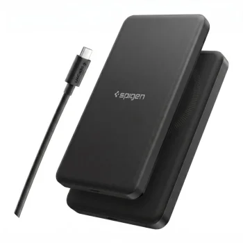 Išorinė baterija Spigen Essential EA2205MQ 5000mAh 22.5W Qi2, juoda