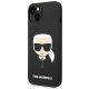 Karl Lagerfeld Silicone Karl\'s Head dėklas, skirtas iPhone 14 Plus, juodas