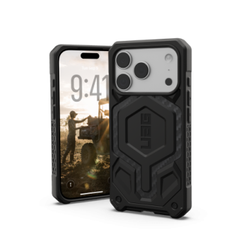 UAG Monarch Pro MagSafe dėklas iPhone 17 Pro telefonui, juodas