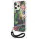 Guess Flower Strap dėklas telefonui iPhone 13 / 13 Pro, mėlynas