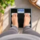Išmaniosios elektroninės diagnostinės vonios svarstyklės su Bluetooth 180 kg, juodos