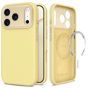 Tech-Protect Uniq MagSafe CC dėklas iPhone 18 Pro / 17 Pro, geltonas