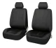 Universalūs ekologiškos odos automobilių sėdynių užvalkalai, juodi