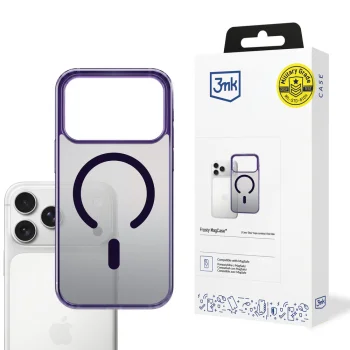 3mk Frosty MagCase dėklas iPhone 17 Pro, violetinis