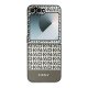 DKNY Repeat Pattern Bottom Stripe dėklas, skirtas Samsung Galaxy Z Flip 6, rudas