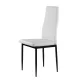 ModernHome modernios valgomojo kėdės, 4 vnt., baltos