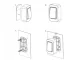 Wireless Kinetic Doorbell with LED, 130m, Waterproof, White