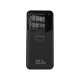 Išorinė baterija Wozinsky WFC-15B 20000mAh 22.5W PD 20W su Lightning ir USB-C laidais, juoda