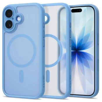 Tech-Protect MagPeak MagSafe CC case for iPhone 17, matte blue