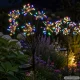 Solarinis sodo LED šviestuvas Kiaulpienė, daugiaspalvis, 70cm (2 vnt.)