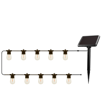 Forever Light SUNARI FLS-60 LED saulės girlianda, 7.5m, 10 lempučių, IP44