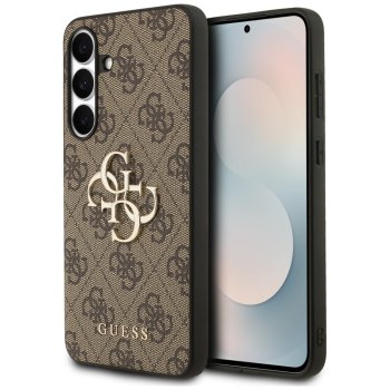 Guess Samsung Galaxy S25 FE dėklas Big 4G Classic Logo, rudas