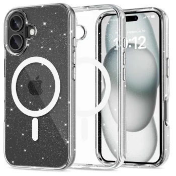 Dėklas Tech-Protect FlexAir Hybrid MagSafe skirtas iPhone 16, skaidrus