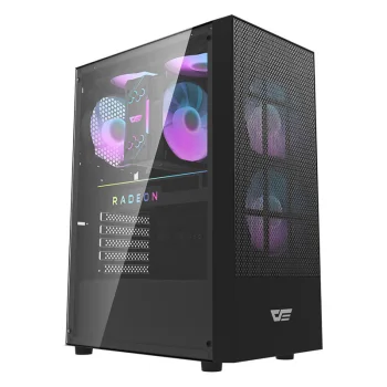 Kompiuterio korpusas Darkflash A290 su 3 ventiliatoriais, juodas