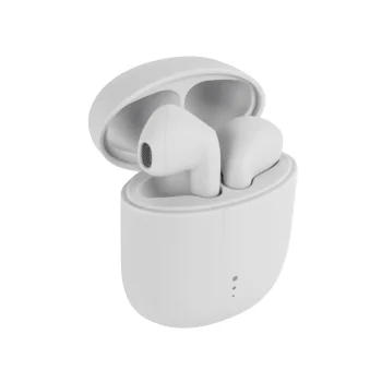 Setty TWS-0 belaidės Bluetooth ausinės su įkrovimo dėklu baltos