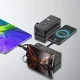 Išorinė baterija Dudao K11 Max, 30000 mAh, su laidais, juoda