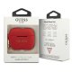 Guess AirPods Pro dėklas Silicone Glitter, raudonas