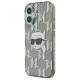 Karl Lagerfeld dėklas iPhone 16 telefonui IML Karl Head Electroplated, juodas