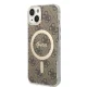 Dėklo ir įkroviklio rinkinys Guess GUBPP14MH4EACSW, skirtas iPhone 14 Plus, rudas