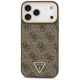 Guess 4G Triangle Logo & Big Strap MagSafe dėklas iPhone 17 Pro Max, rudas