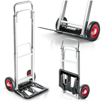 Humberg Hm-518 Folding Hand Truck Transport Cart, 90 kg