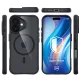 Apsauginis dėklas 3mk Satin Armor MagCase, skirtas iPhone 17, juodas