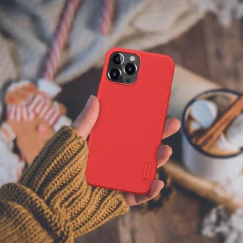 Nillkin Super Frosted Shield Pro dėklas Apple iPhone 13 Pro Max, raudonas