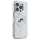Karl Lagerfeld IML Metal Karl&Choupette MagSafe dėklas iPhone 16 Pro Max, baltas