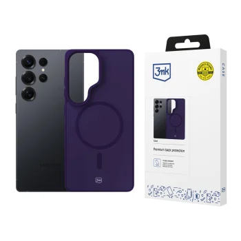 3mk Smoke MagCase dėklas skirtas Samsung Galaxy S25 Ultra, pusiau permatomas violetinis