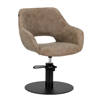 Kirpyklos kėdė Gabbiano Morena Modern Old Leather, ruda