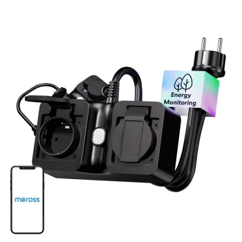 Meross MOP320MA-EU išmanusis lauko prailgintuvas Wi-Fi IP44 Matter