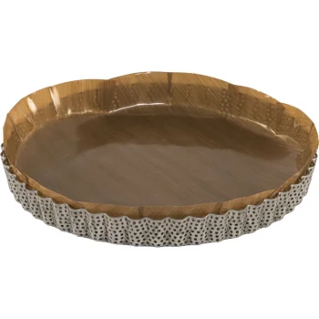 De Buyer 3214.24 Perforated Baking Tin with Removable Base, 24 cm