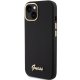 Guess Silicone Script dėklas, skirtas iPhone 15 Pro, juodas
