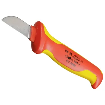 Kabelių peilis KNIPEX 98 52, 50 mm geležtė, raudonas / geltonas