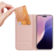 Dux Ducis Skin Pro knygutės tipo dėklas iPhone 16 Pro Max, rožinis