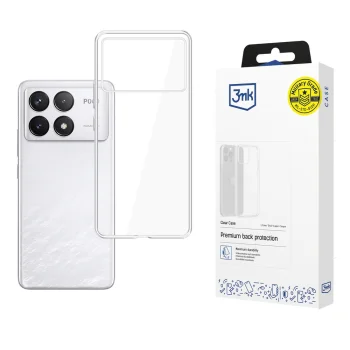 3MK Protection Clear Case dėklas Xiaomi Poco F6 Pro, skaidrus