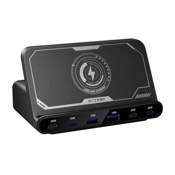 Tinklo įkroviklis BlitzWolf BW-S27 160W, juodas